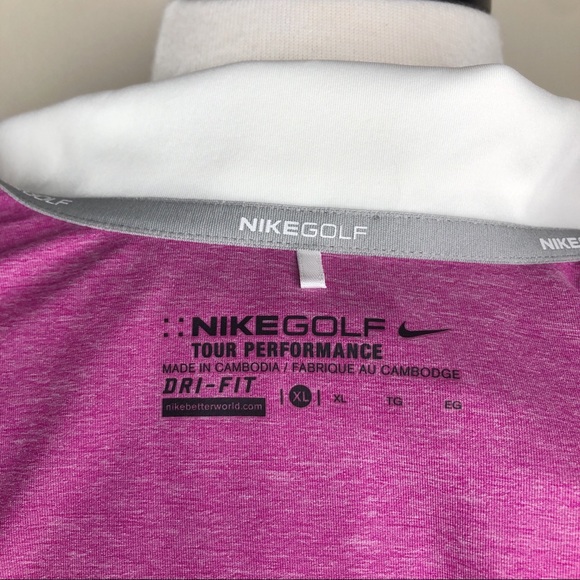 Nike Golf Pink Athletic Tour Performance Tank XL - Picture 8 of 10